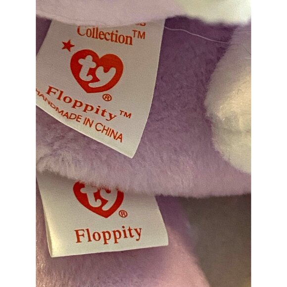 Ty Beanie Babies Hoppity Floppity Hippity Plush Bunny Lot - Picture 4 of 12